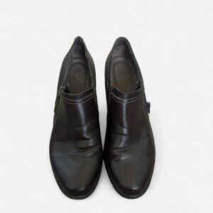 Natural Soul Women’s Brown Leather Ankle Boots (Western/Cowboy Style) size 8.5